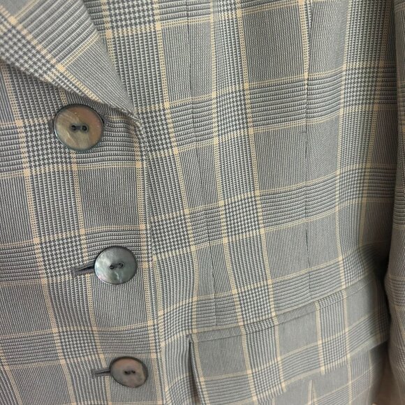 Grey Vintage Plaid Blazer - Picture 6 of 10